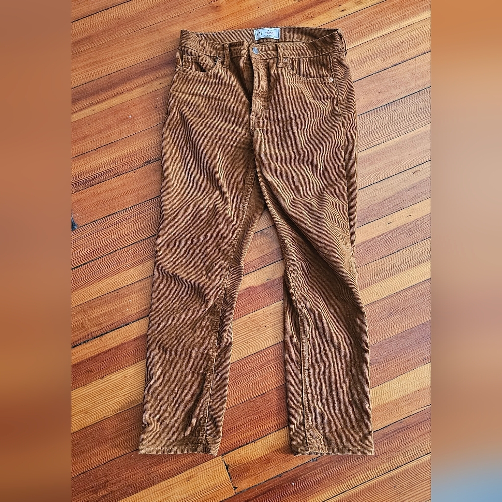 GAP Brown Straight Leg Corduroy Pants